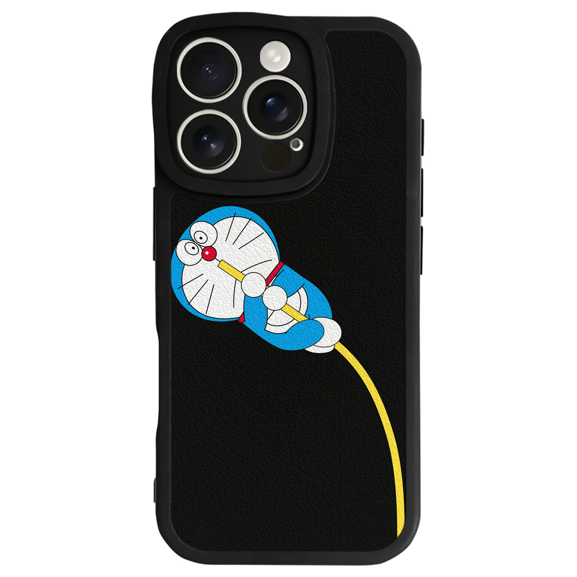 （画像用） ドラえもん Doraemon 【iPhone 16シリーズ対応】シリコンスマホケース（レザー調） 材質：シリコン